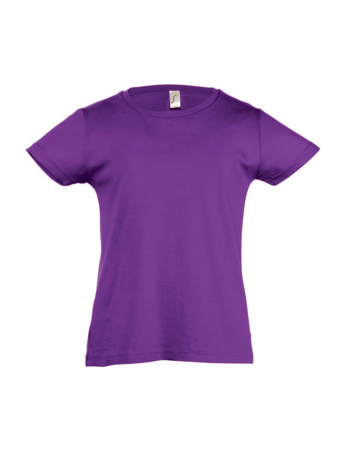 Dívčí tričko Cherry - Tmavě fialová 4 Y