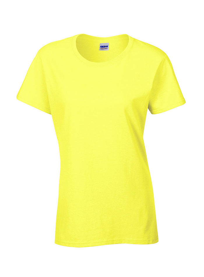Dámské tričko Gildan Heavy Cotton - Světle žlutá S