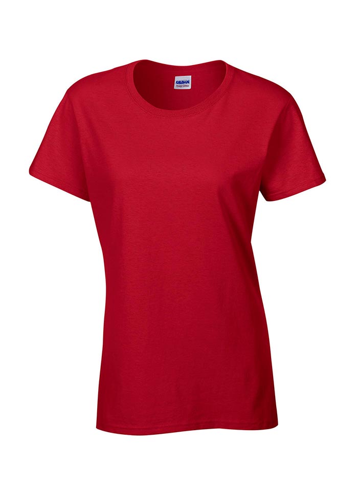 Dámské tričko Gildan Heavy Cotton - Červená M