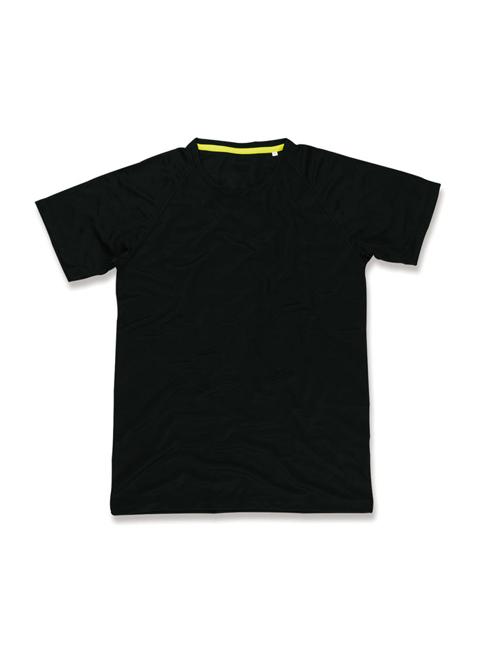 Pánské sportovní tričko Active raglan - Opálově černá XXL