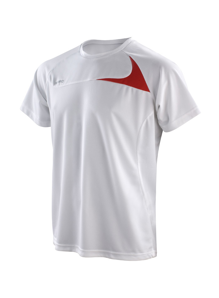 Pánské sportovní tričko Dash - Bílá/červená XXL