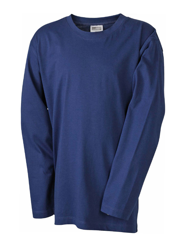Dětské tričko s dlouhými rukávy - Námořní modrá S