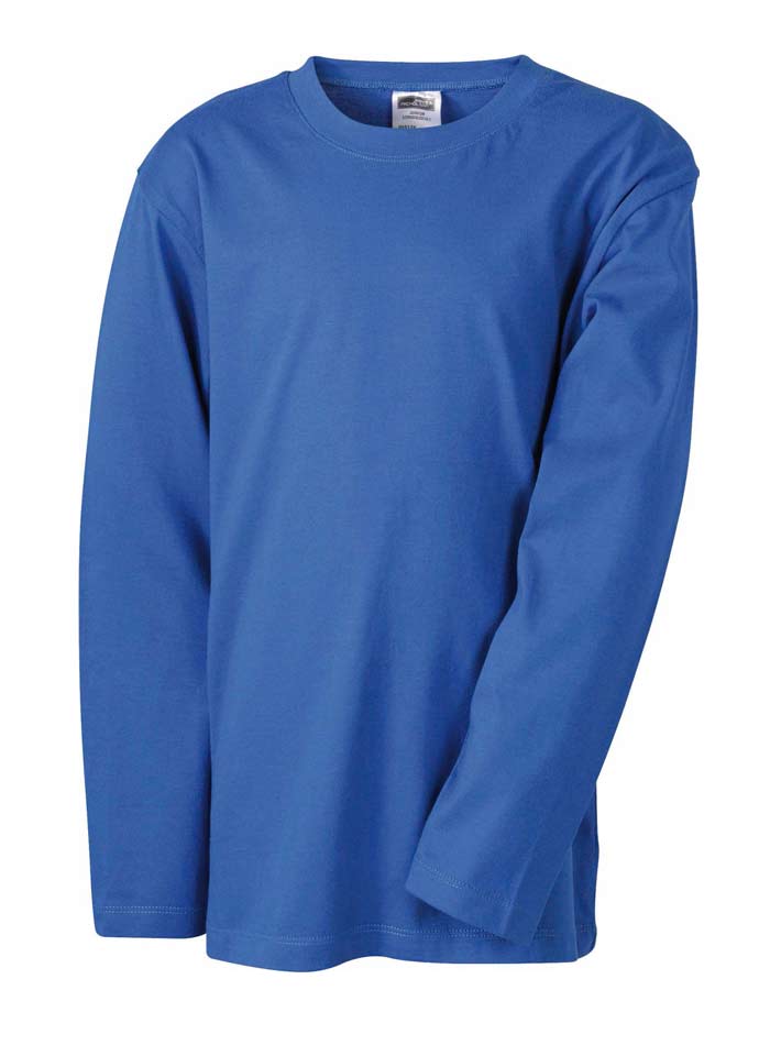 Dětské tričko s dlouhými rukávy - Královská modrá XL
