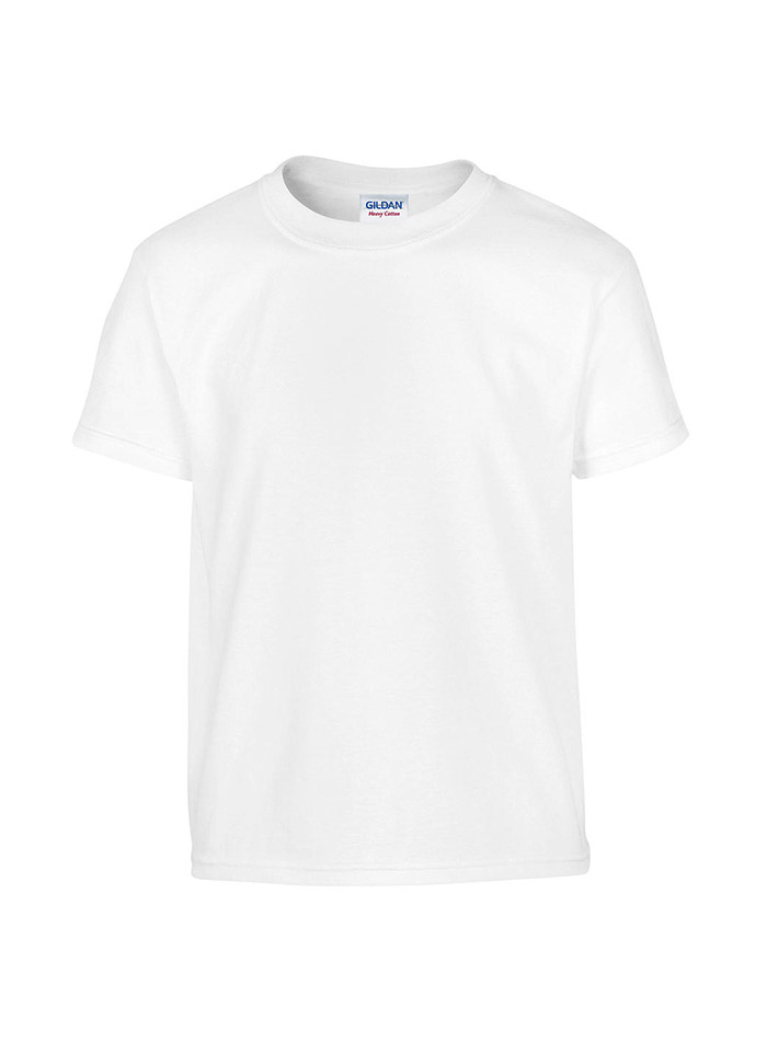 Dětské tričko Gildan Heavy Cotton Youth - Bílá XS