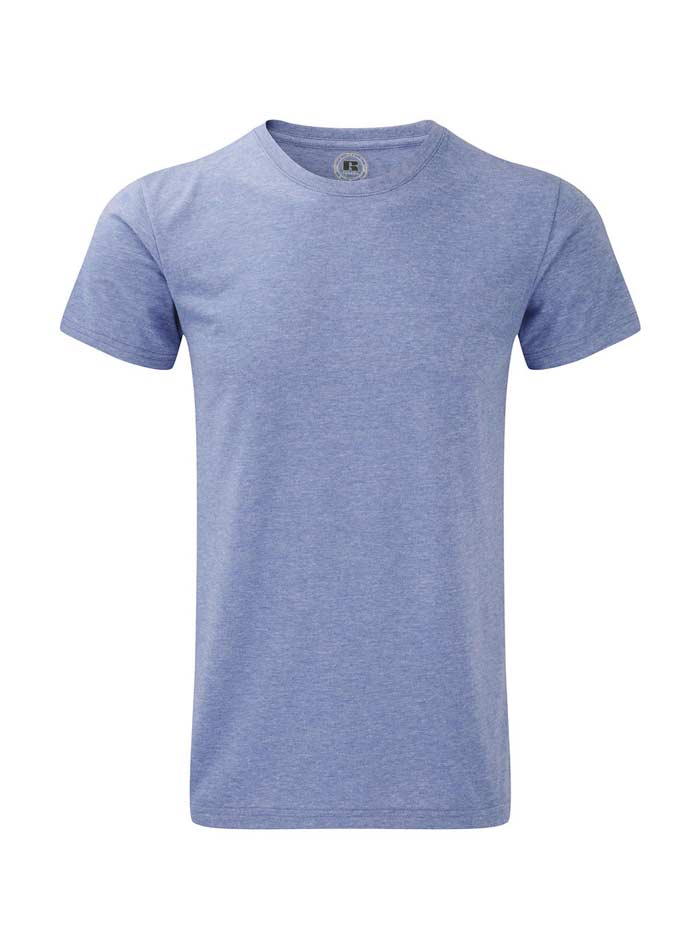 Pánské žíhané tričko - Modrá mramor M