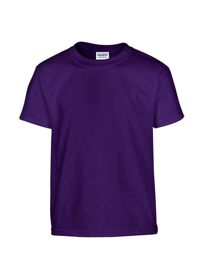Dětské tričko Gildan Heavy Cotton Youth - fialová XL