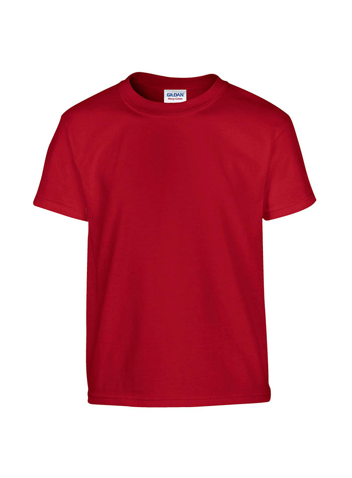Dětské tričko Gildan Heavy Cotton Youth - Červená M