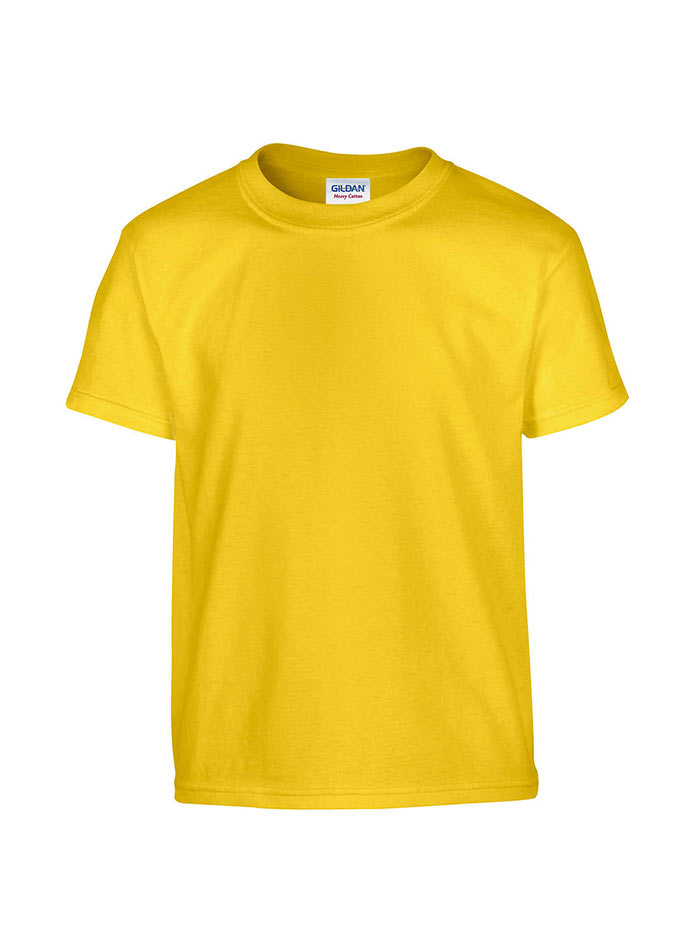 Dětské tričko Gildan Heavy Cotton Youth - Žlutá S