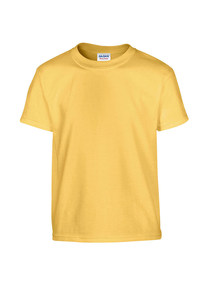 Dětské tričko Gildan Heavy Cotton Youth - Pastelově žlutá XS