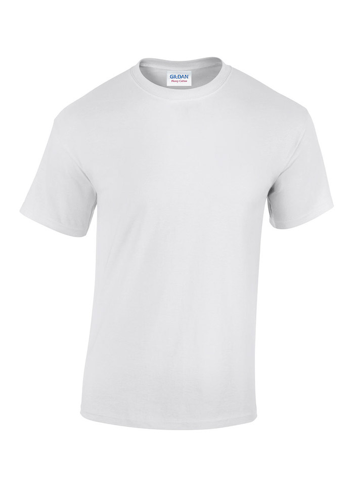 Pánské tričko Gildan Heavy Cotton - Bílá 3XL