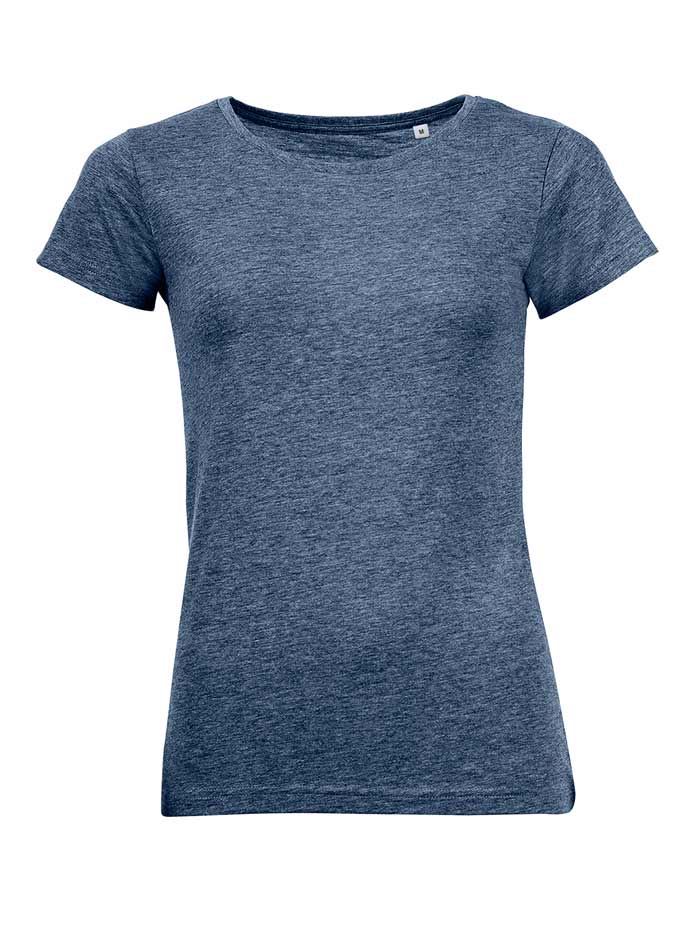 Dámské melírované tričko Mixed - Námořní modrá M