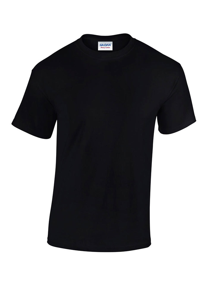 Pánské tričko Gildan Heavy Cotton - černá 5XL
