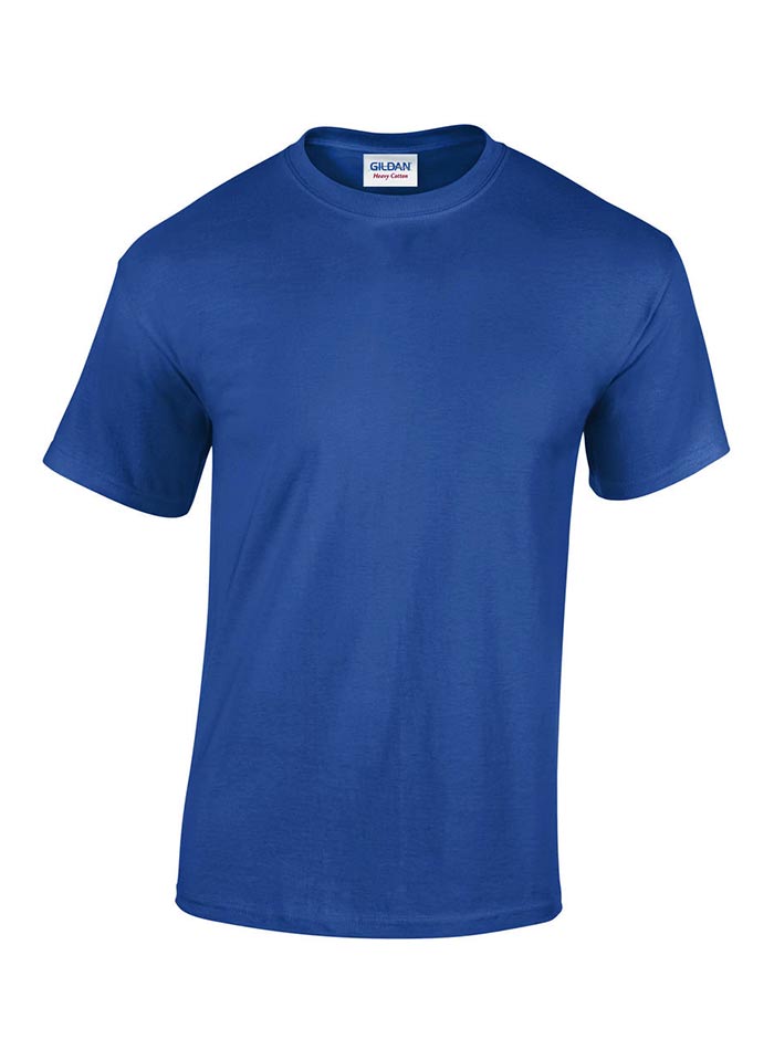 Pánské tričko Gildan Heavy Cotton - Královská modrá 3XL