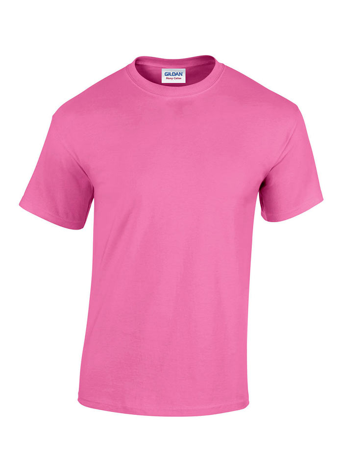 Pánské tričko Gildan Heavy Cotton - Azalkově růžová 3XL