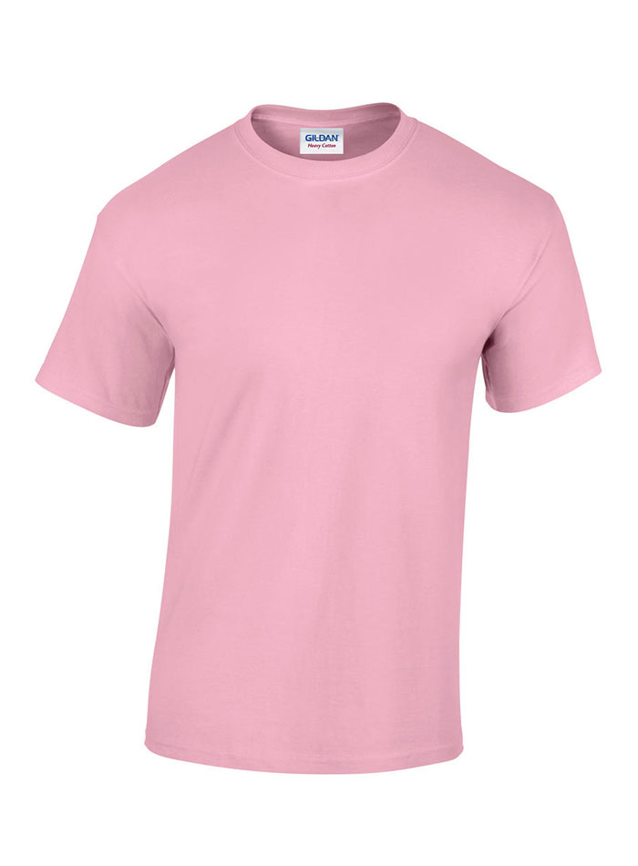 Pánské tričko Gildan Heavy Cotton - Světle růžová L