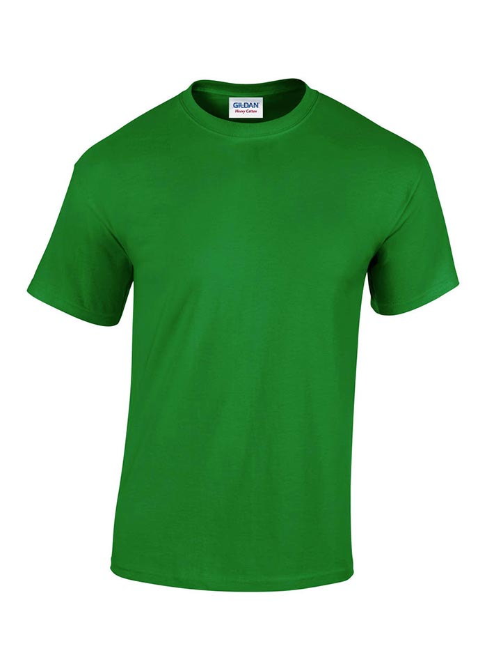 Pánské tričko Gildan Heavy Cotton - Irská zelená 5XL