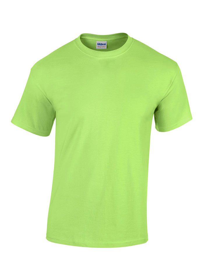 Pánské tričko Gildan Heavy Cotton - Mentolově zelená 4XL