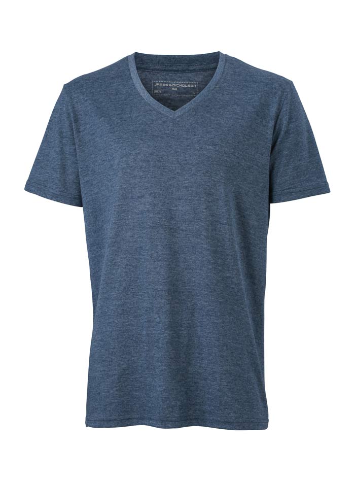 Pánské tričko Melange - Kobaltově modrá XXL
