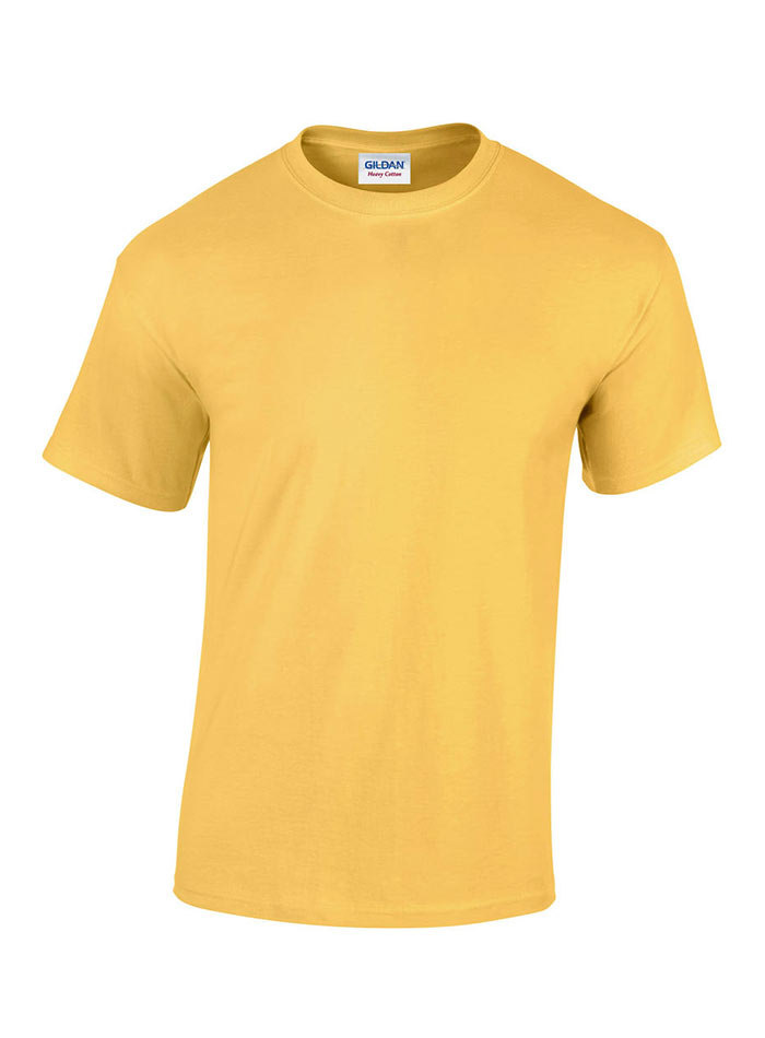 Pánské tričko Gildan Heavy Cotton - Pastelově žlutá XL