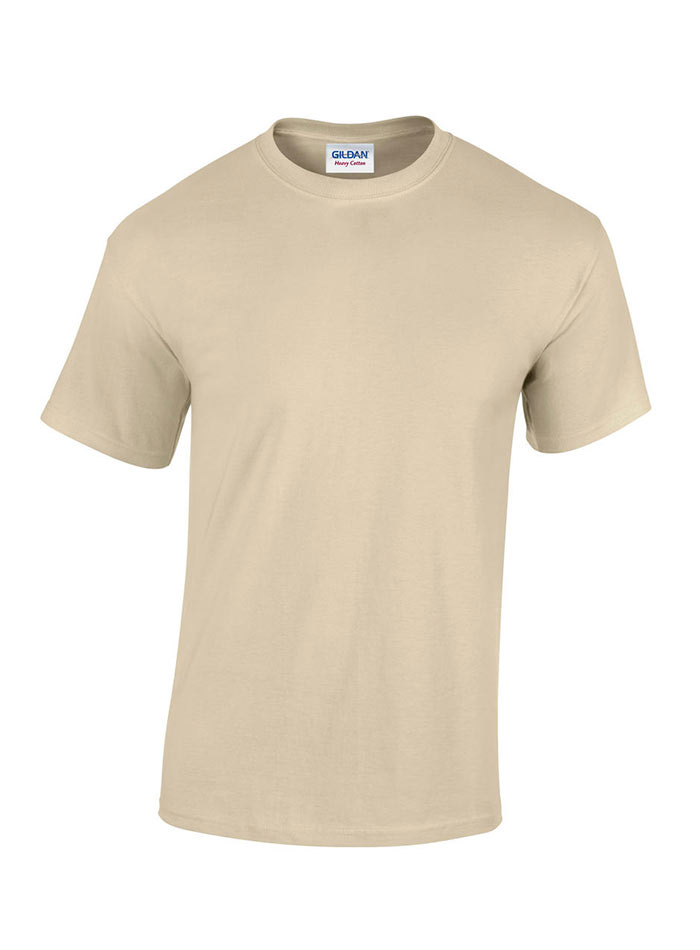 Pánské tričko Gildan Heavy Cotton - Béžová 5XL