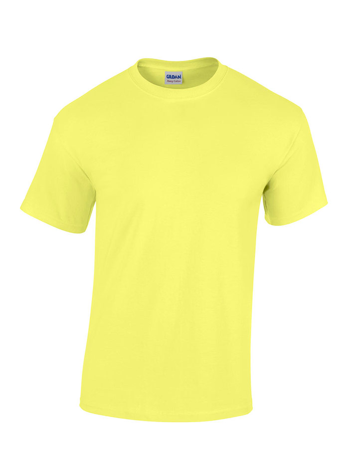 Pánské tričko Gildan Heavy Cotton - Světle žlutá L