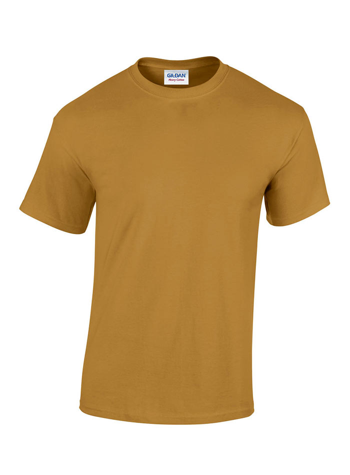 Pánské tričko Gildan Heavy Cotton - Okrová XL
