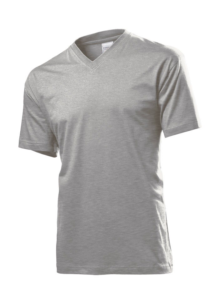 Pánské tričko Classic - Šedý melír XL