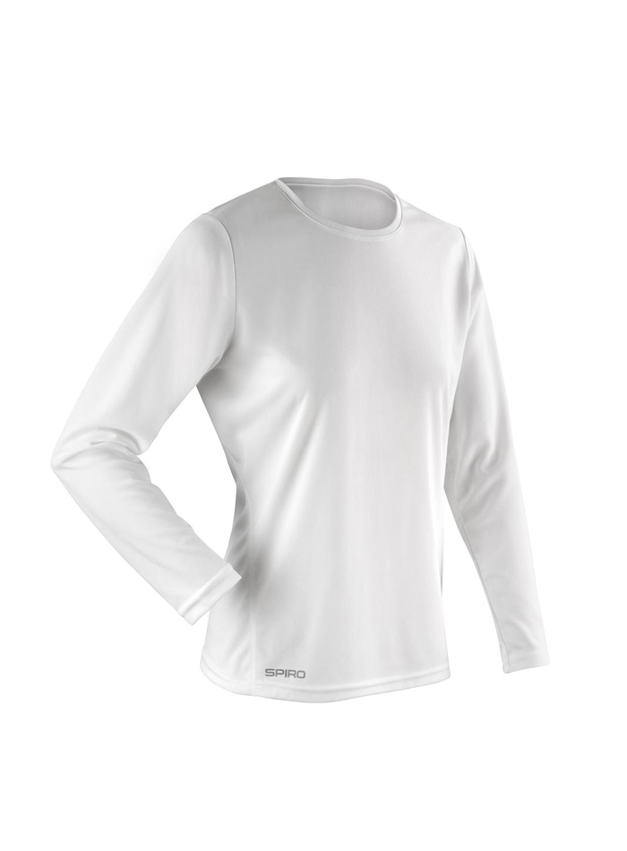 Dámské tričko Performance s dlouhým rukávem - Bílá XL