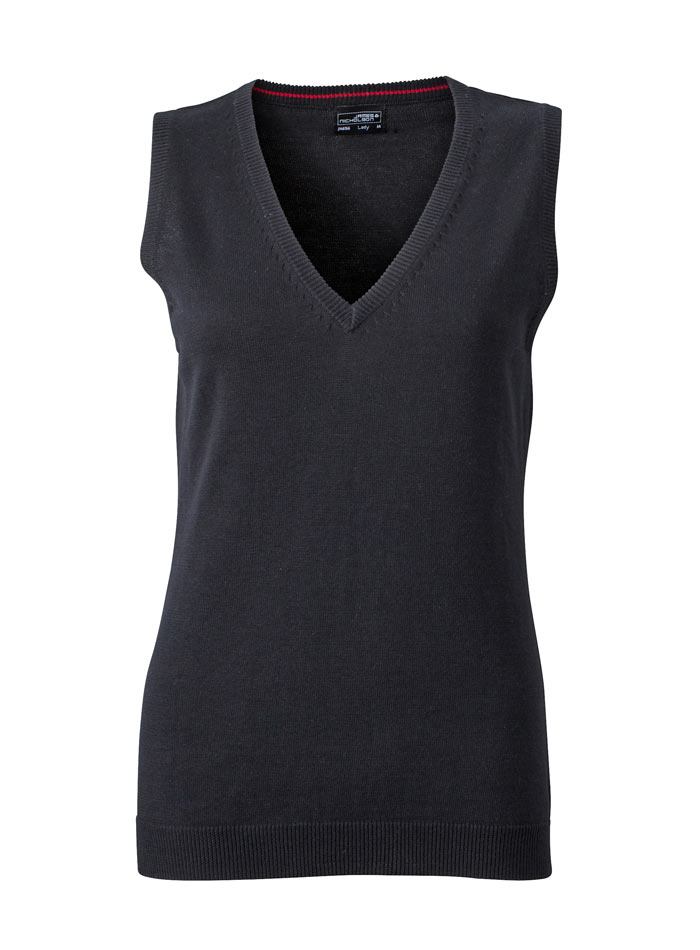 Kvalitní dámský pullover - vesta - černá S