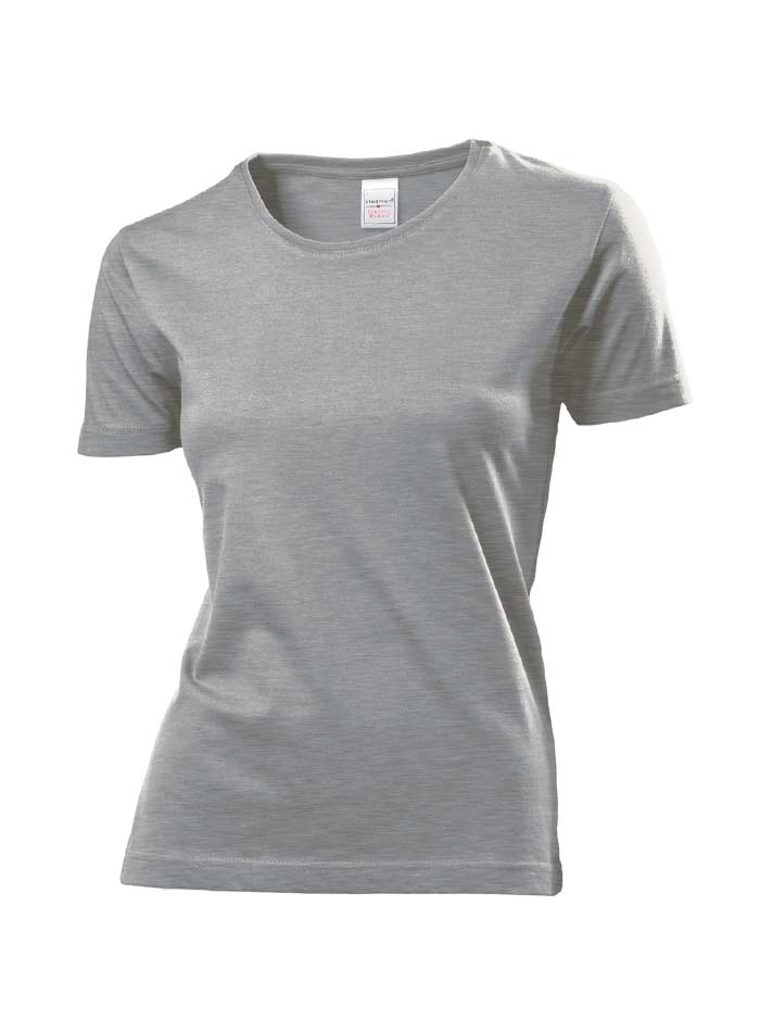 Bavlněné tričko Stedman - šedý melír XXL