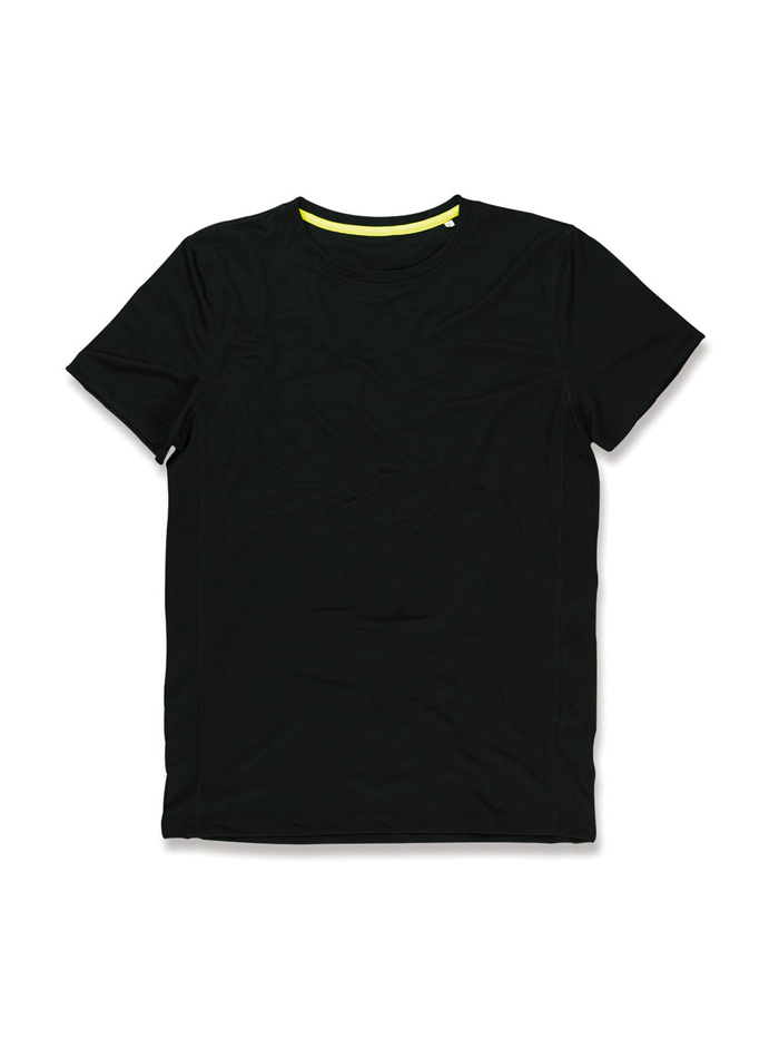 Pánské tričko Active kulatý výstřih - Opálově černá M