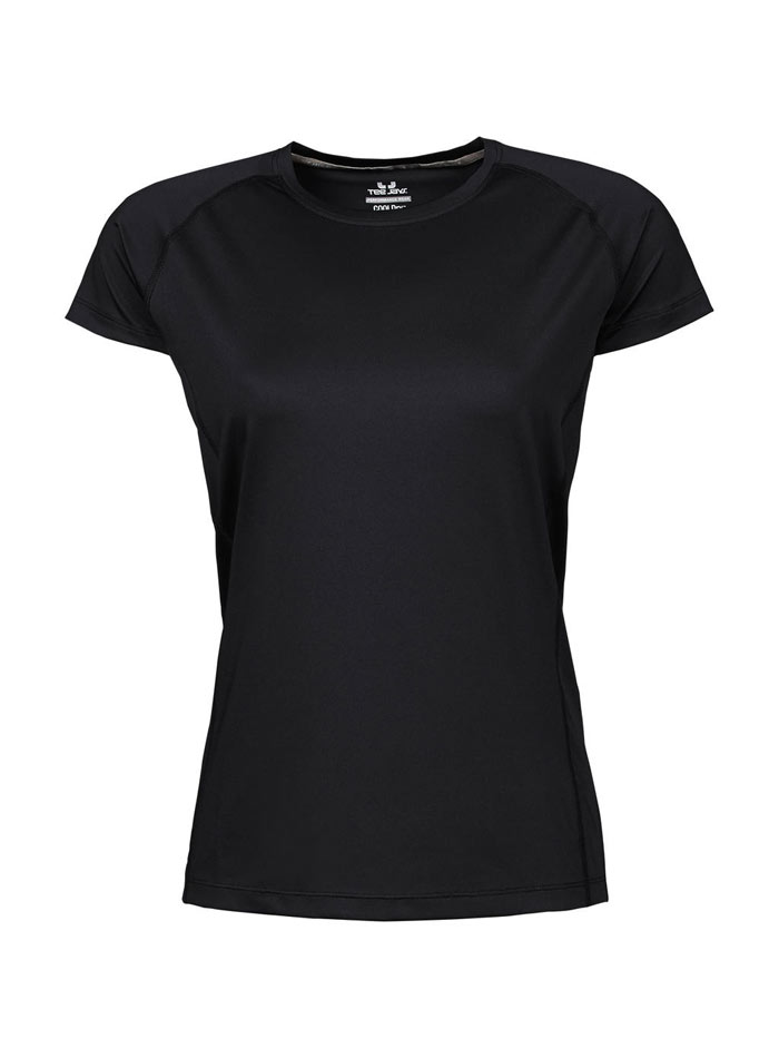 Dámské sportovní tričko cool dry Tee Jays - černá XL