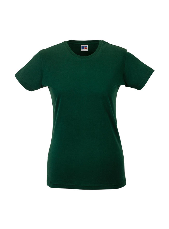 Dámské tričko Slim - Lahvově zelená XL