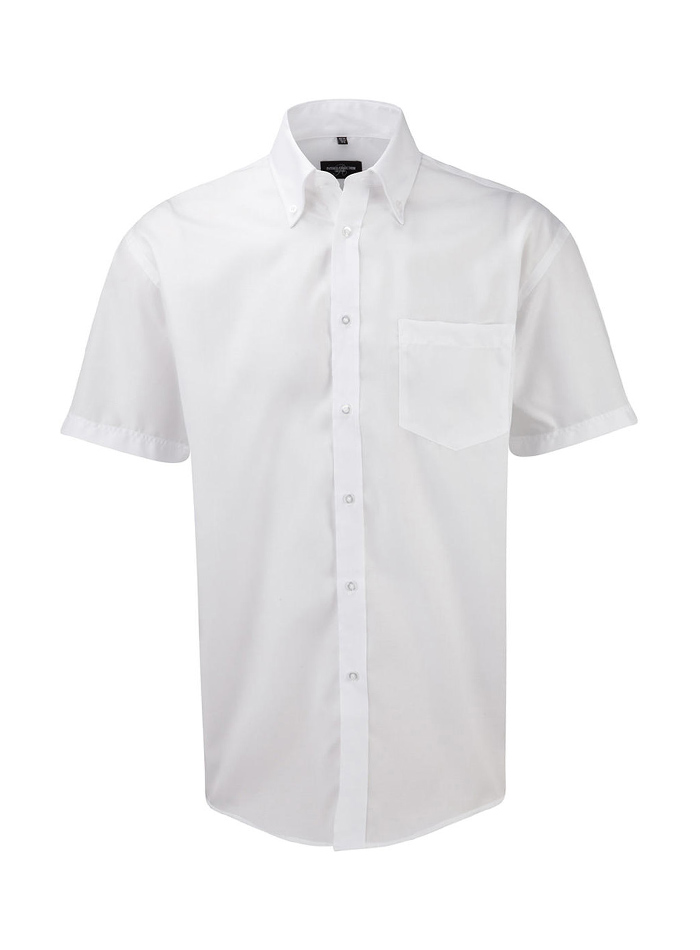 Pánská nemačkavá košile - Bílá 4XL