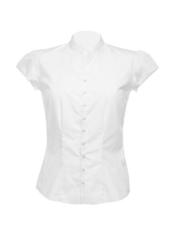 Dámská košile Mandarin - Bílá XXL