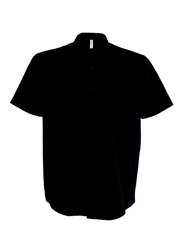 Košile s krátkým rukávem Kariban - černá M