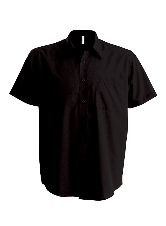 Košile s krátkým rukávem Kariban - Hnědá 6XL