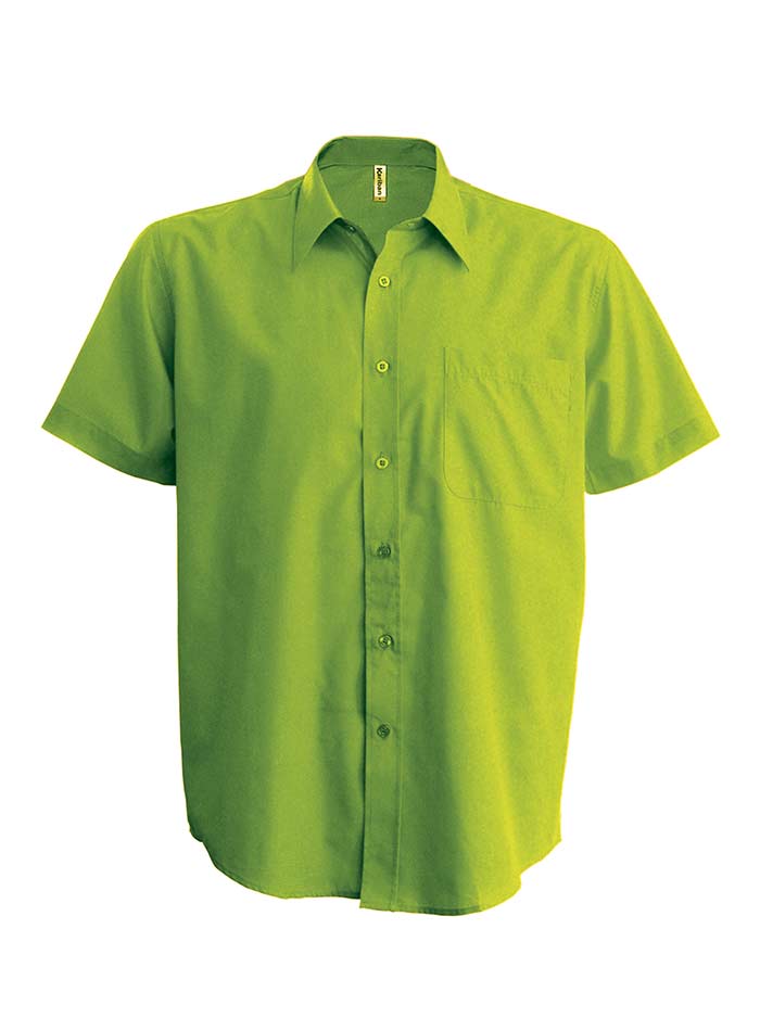 Košile s krátkým rukávem Kariban - Limetková 5XL