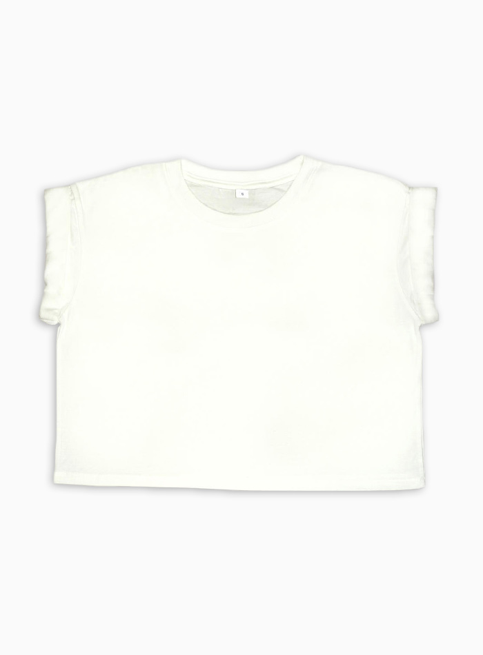Crop tričko - Bílá L