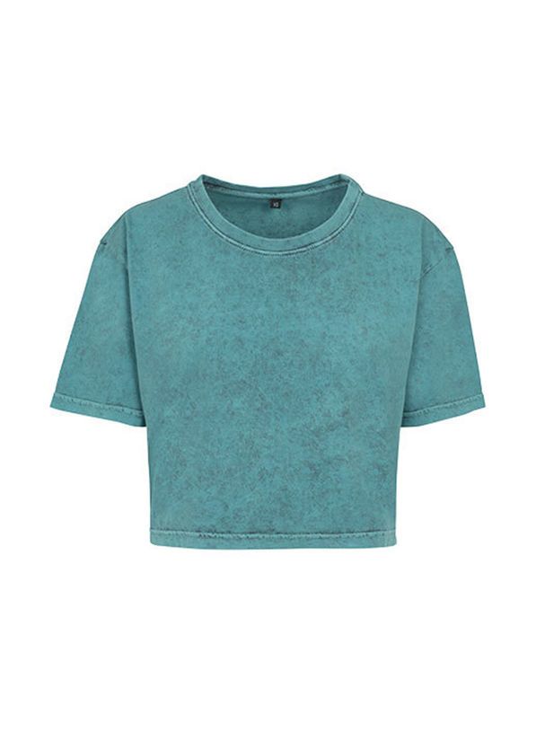 Tričko Built your Brand Cropped Acid-Washed