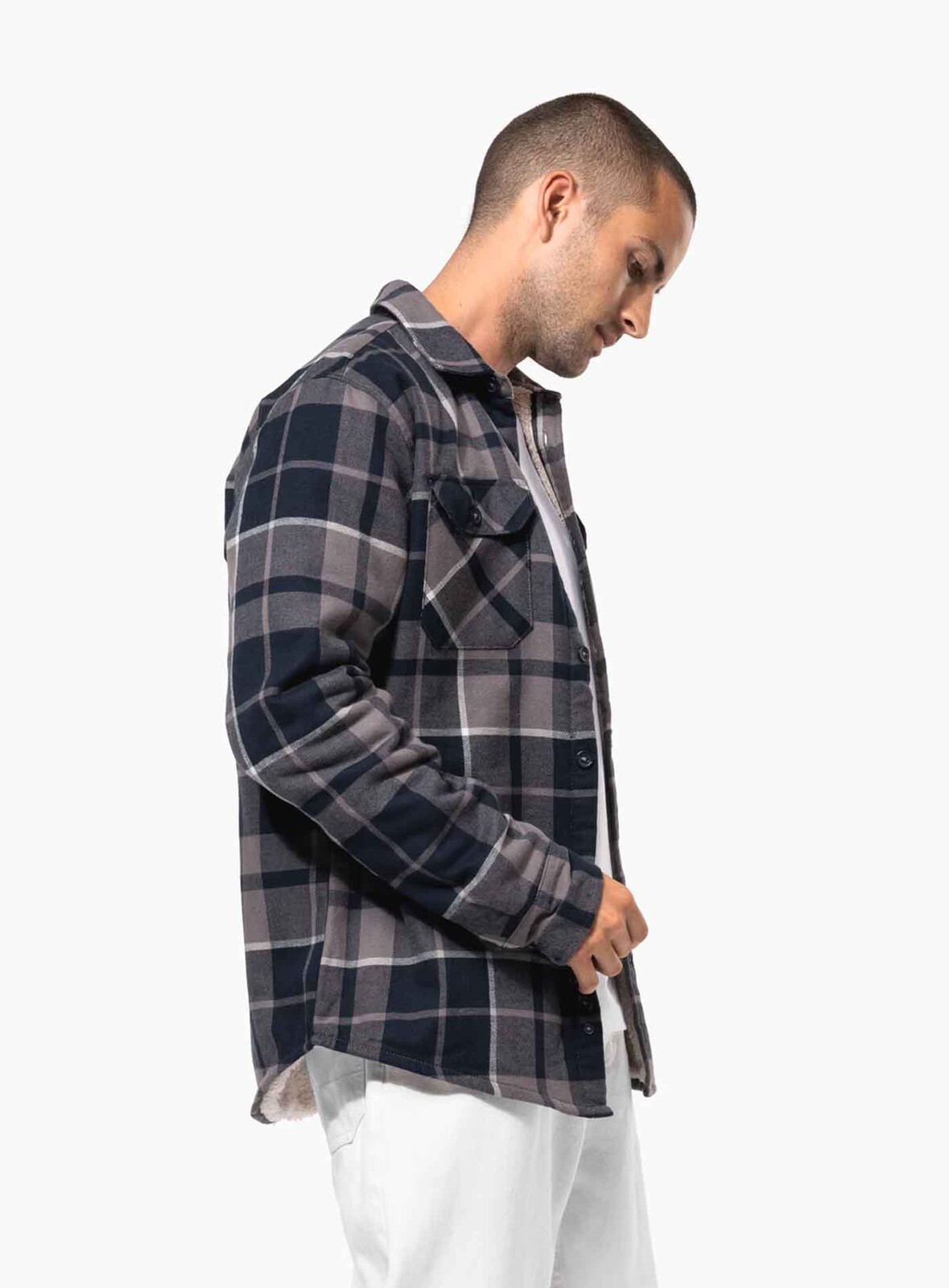 Zateplená pánska košeľa