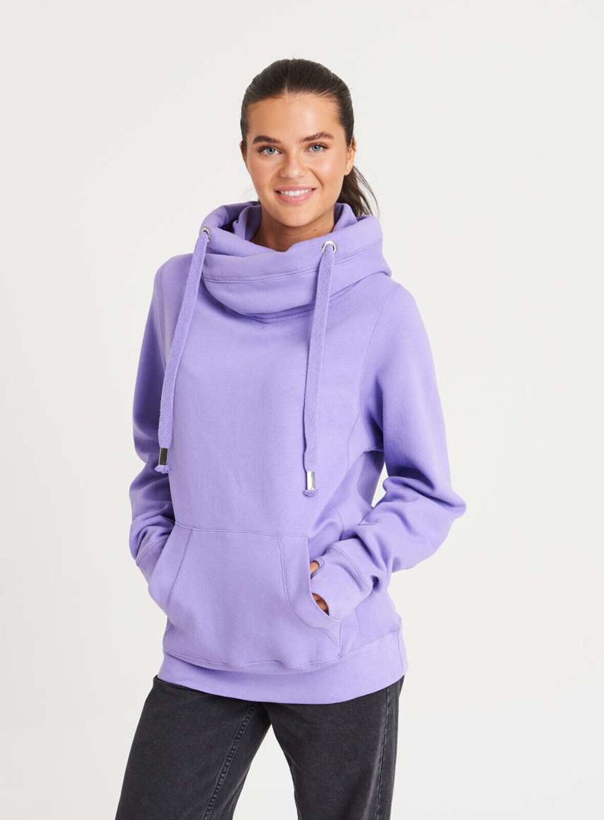 Unisex mikina Just Hoods Cross Neck