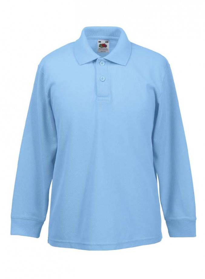 Detská polokošeľa Fruit of the Loom s dlhými rukávmi